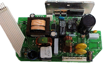 picture of a garage opener controller circuit board